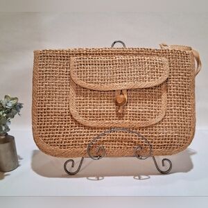 New Vintage - "Bag Bazaar" - Rattan Woven Clutch Purse